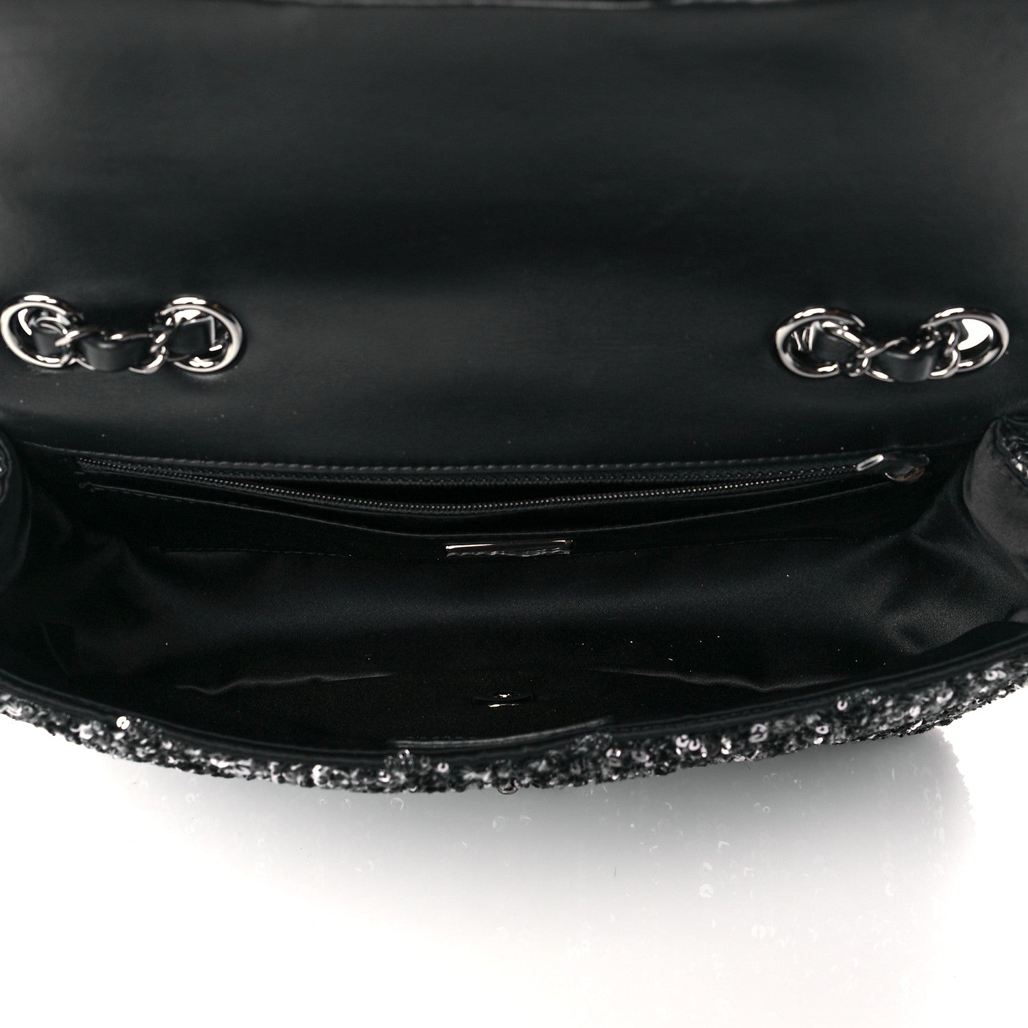 Chanel Sequin Small Single Flap Silver 7 of 11