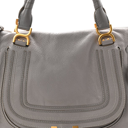 Chloe Calfskin Large Marcie Satchel Cashmere Grey 8 of 10