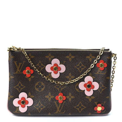 Louis Vuitton Monogram Blooming Flowers Double Zip Pochette 1 of 8