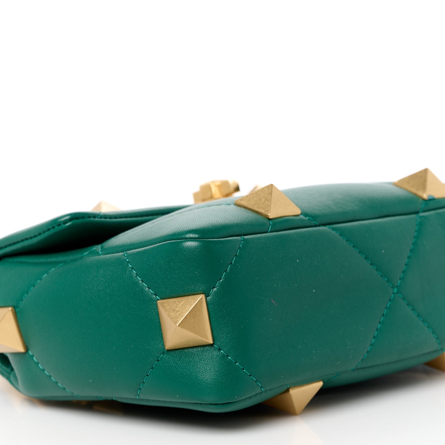 Nappa Small Roman Stud Shoulder Bag Jungle