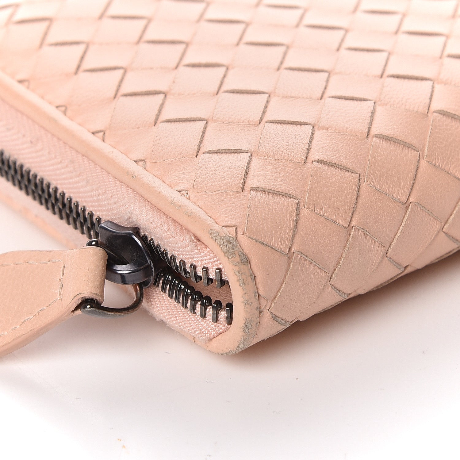 Bottega Veneta Nappa Intrecciato Zip Around Wallet Flamingo 10 of 20