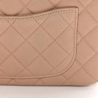 Chanel Caviar Quilted Small CC Filigree Flap Beige Black 13 of 15