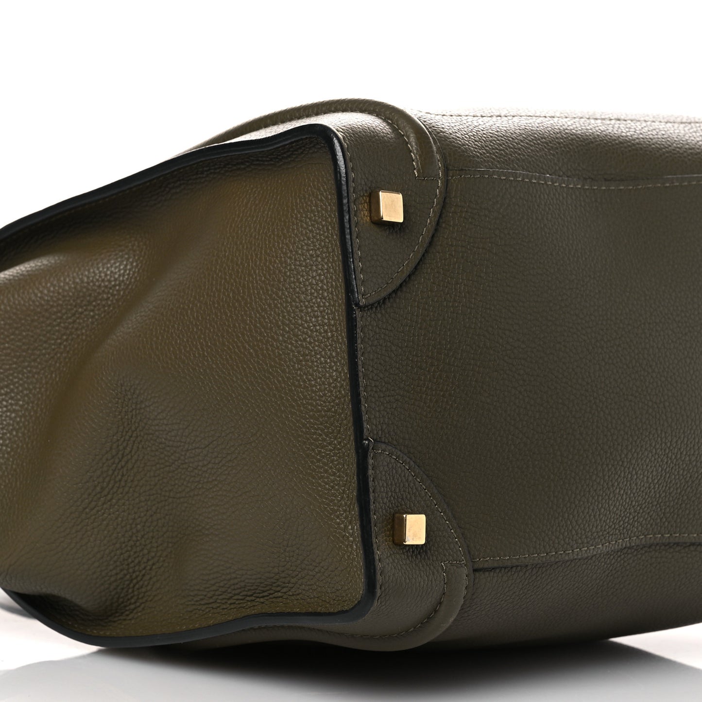 Drummed Calfskin Mini Luggage Souris