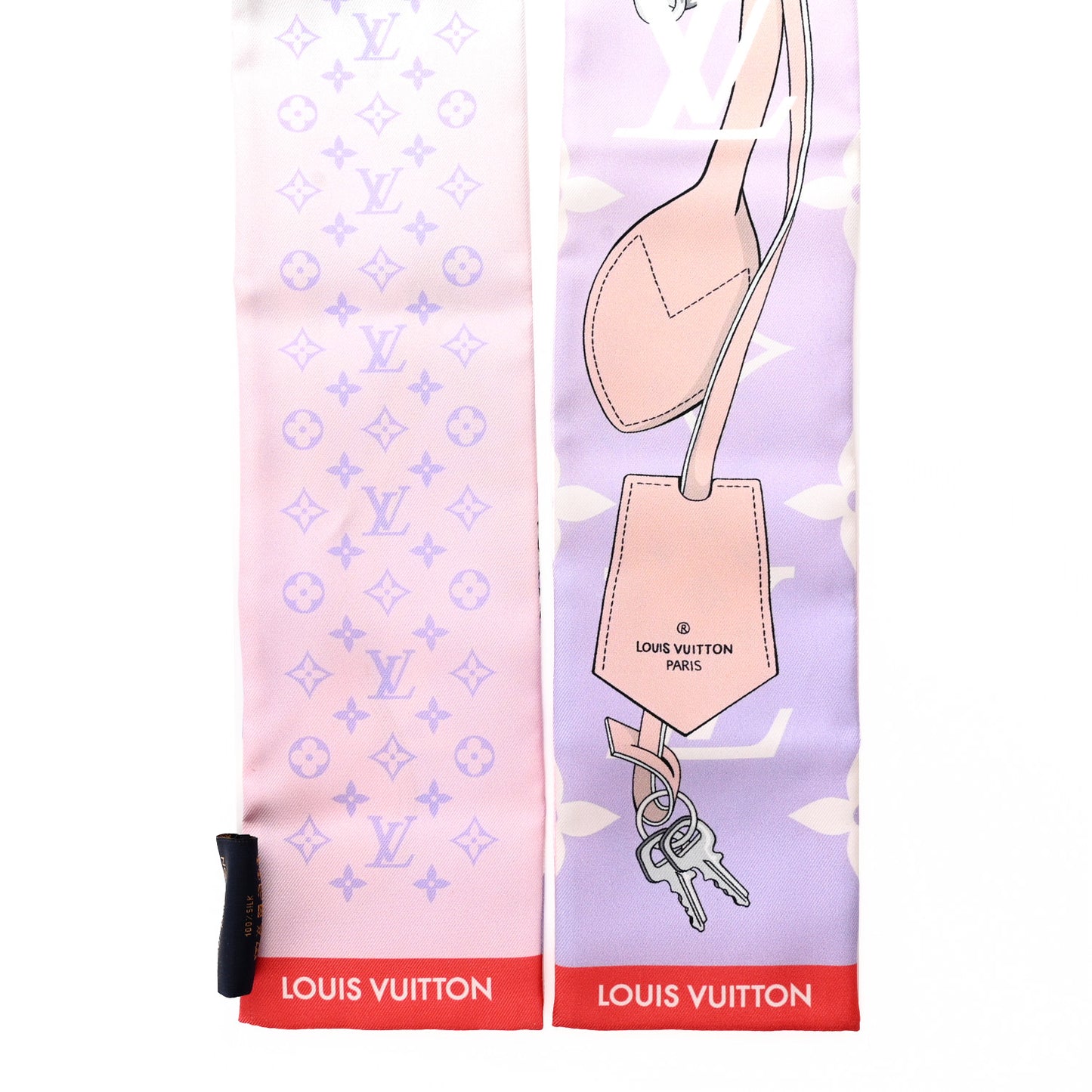 Silk Monogram All That Straps Bandeau Mauve