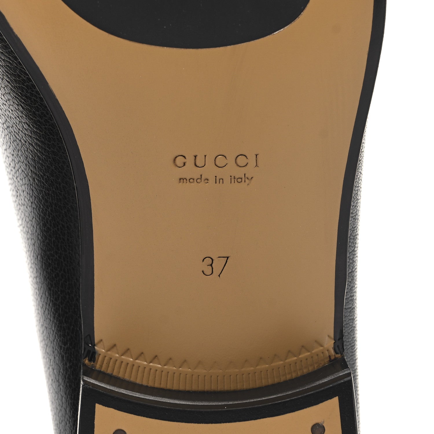 Gucci Goatskin Womens Horsebit Mid-Heel Loafers 37 Black 8 of 10