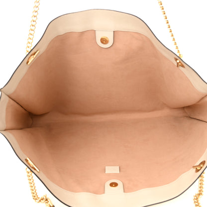 Gucci Calfskin Maxi Rajah Chain Tote White 5 of 11