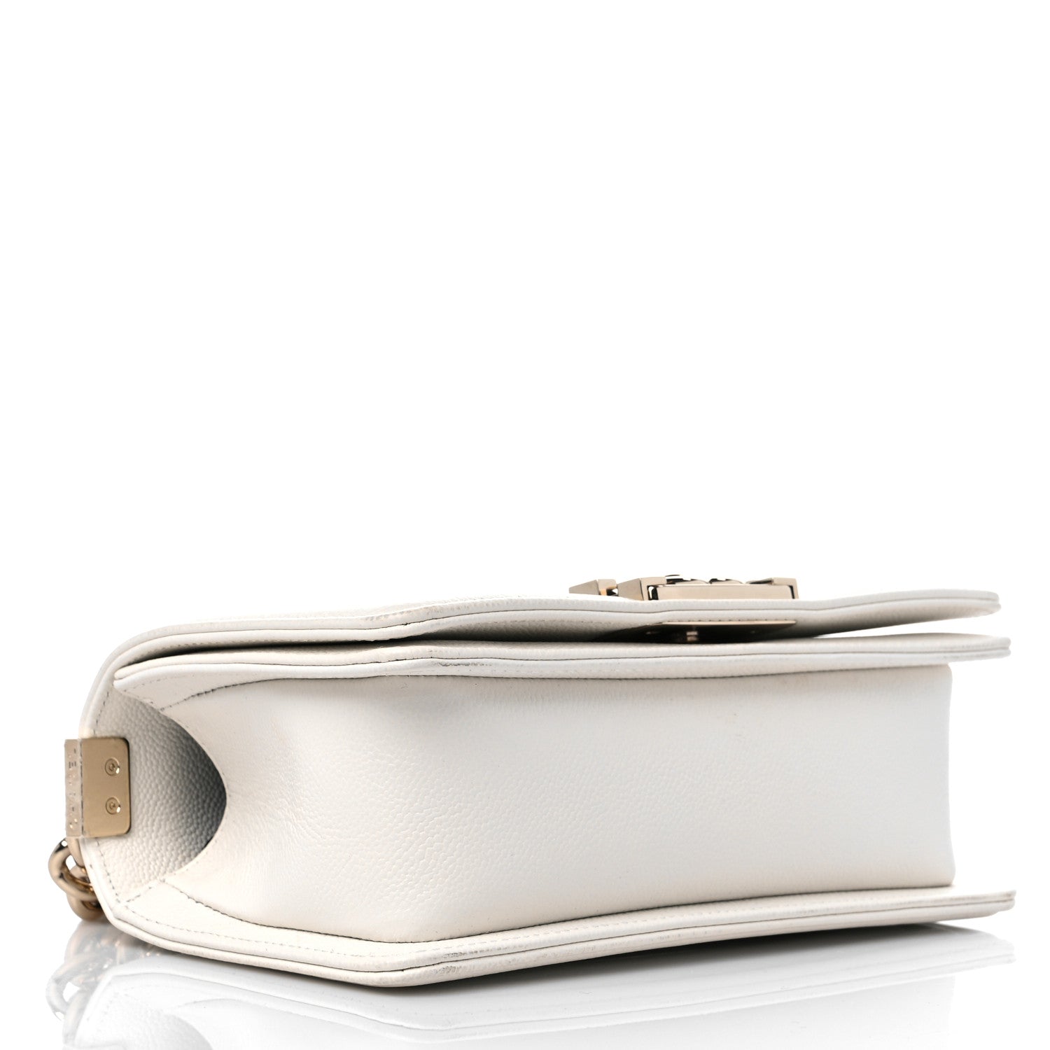 Chanel Caviar Quilted Small Boy Flap White 4 of 11