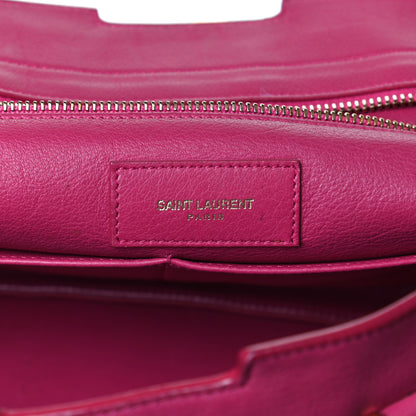 Saint Laurent Calfskin Medium Classic Y Cabas Fuchsia 11 of 34