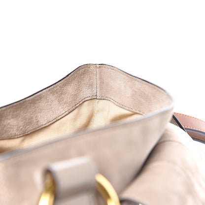 Chloe Suede Calfskin Small Lexa Shoulder Bag Motty Grey 10 of 16