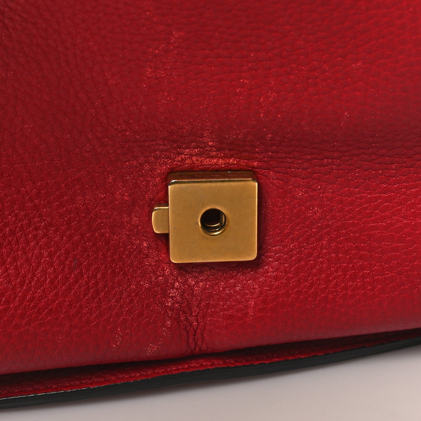 Cellarius Calfskin GG Marmont Flap Shoulder Bag Vulcanic Red