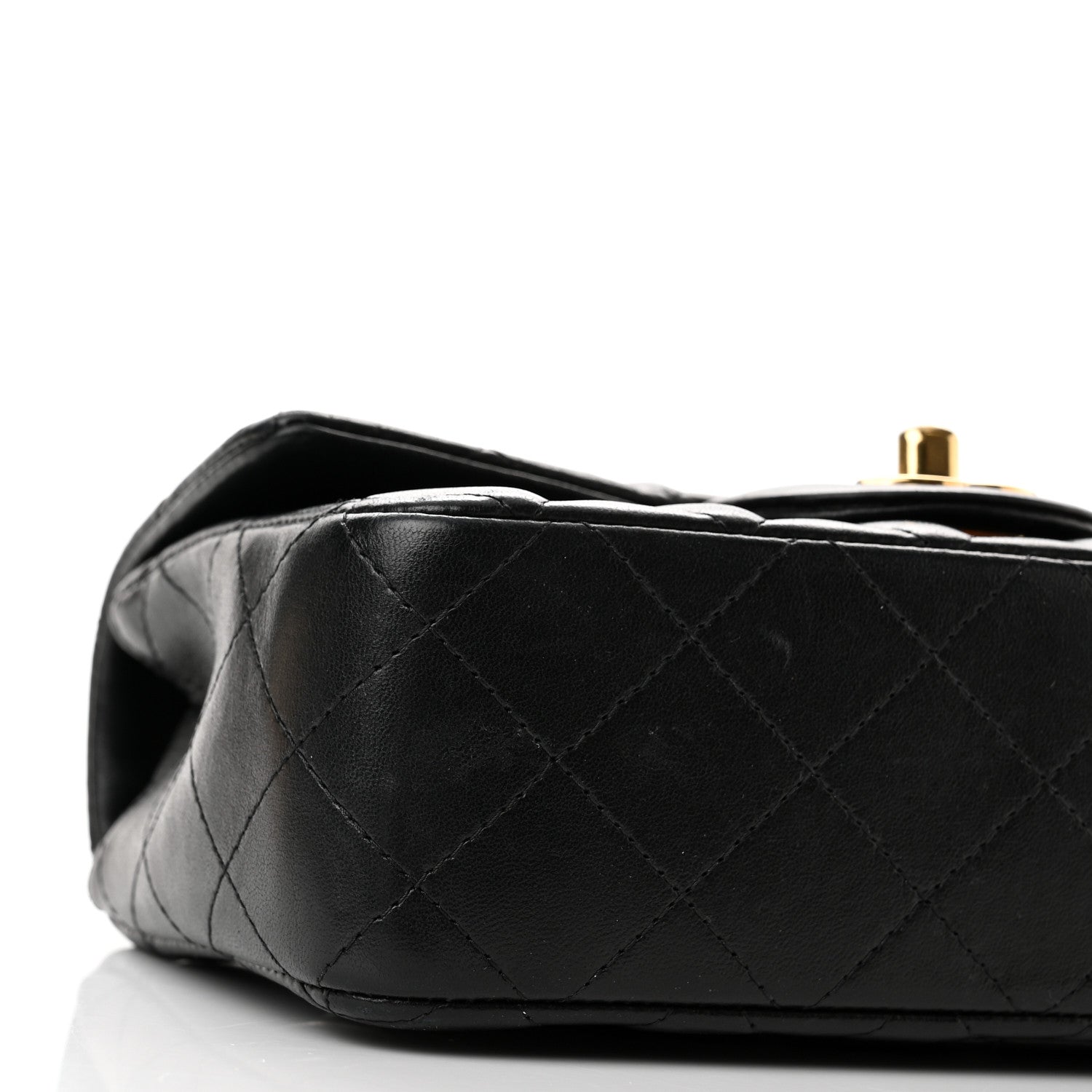 Chanel Lambskin Quilted Mini Rectangular Flap Black 9 of 10