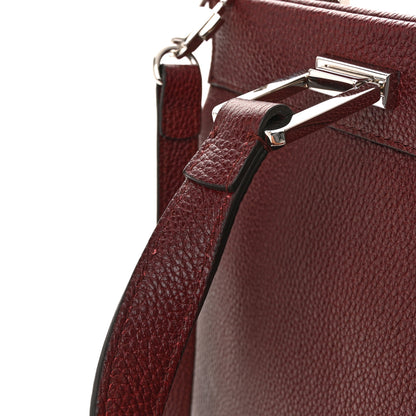 Gucci Grainy Calfskin Small Zumi Top Handle Bag Vintage Bordeaux 13 of 14