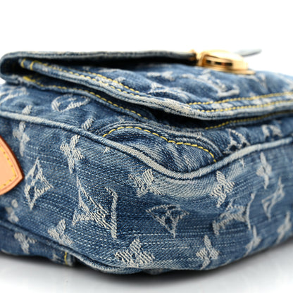 Louis Vuitton LOUIS VUITTON Monogram Denim Bum Bag Blue 8 of 9