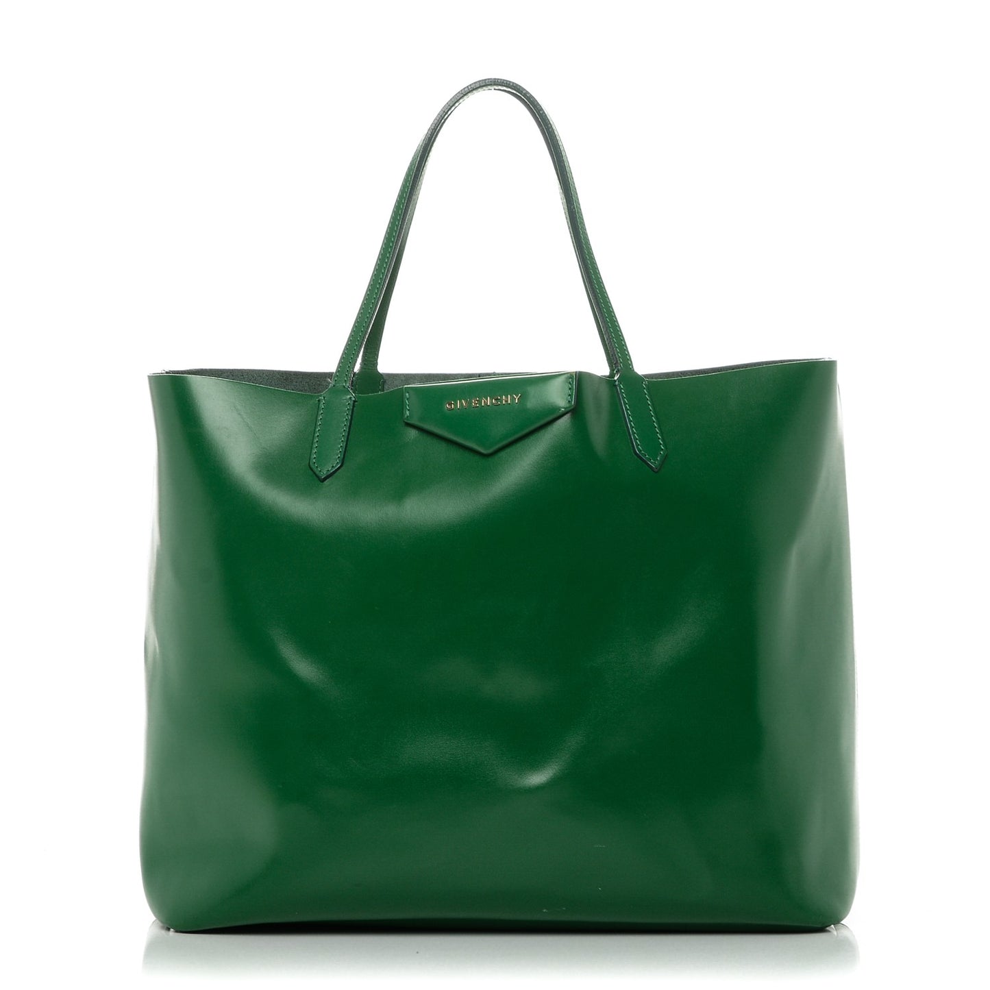 Calfskin Large Antigona Tote Green