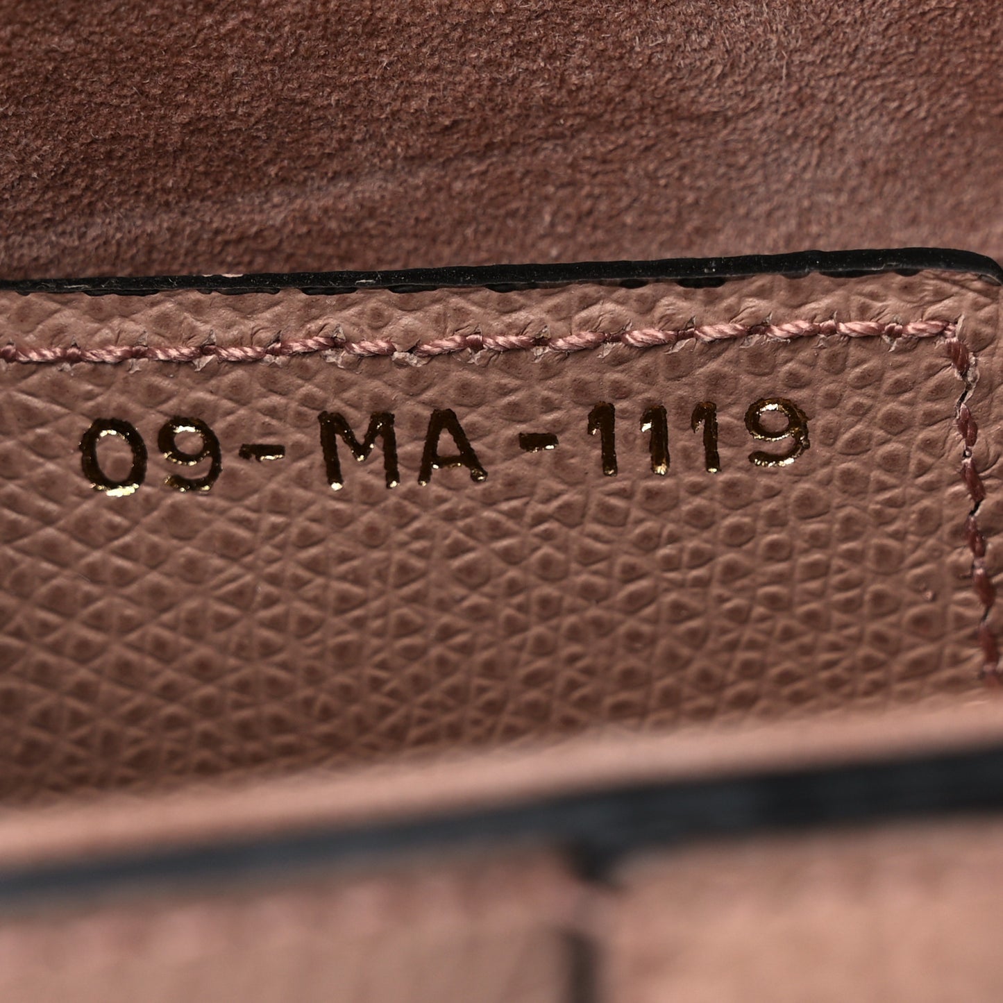 Grained Calfskin Saddle Bag Pink