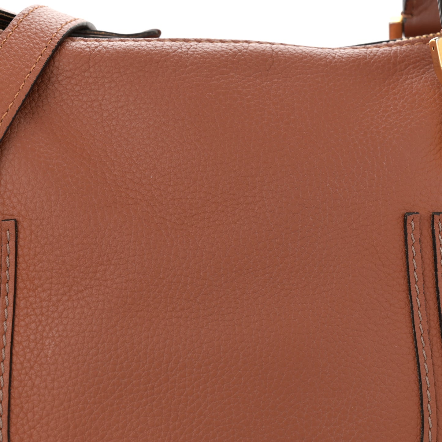 Calfskin Medium Marcie Satchel Tan