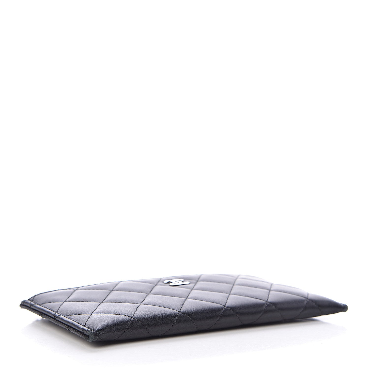 Chanel Lambskin Quilted Classic Zip Pouch Black 4 of 12