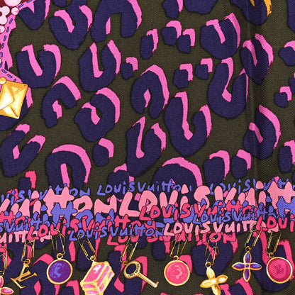 Louis Vuitton Silk Leopard World Square Scarf 2 of 3