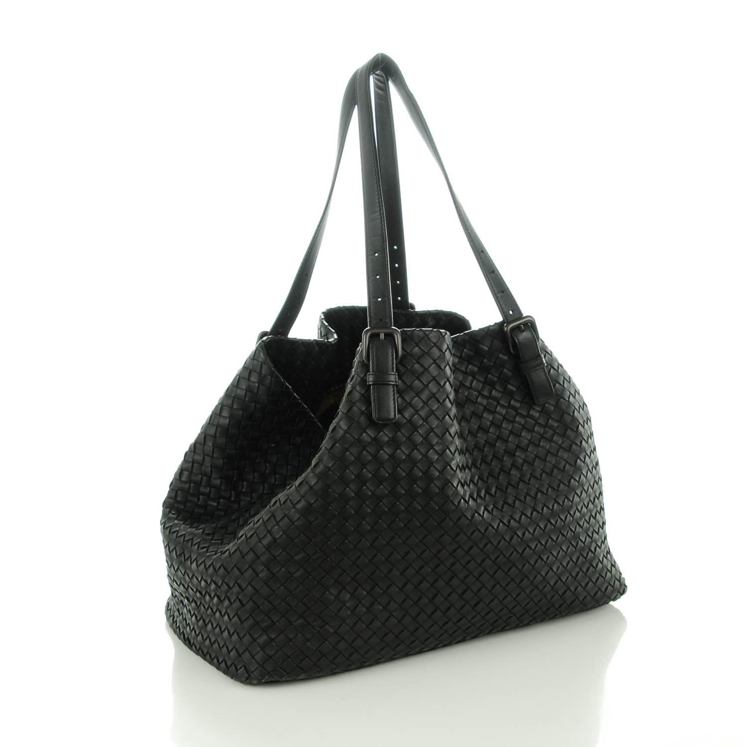 Bottega Veneta Nappa Intrecciato Large Seamless Tote Nero Black 3 of 8