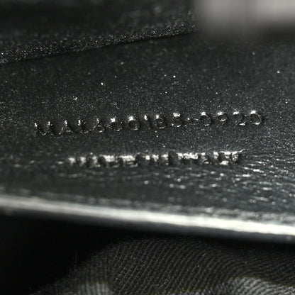 Saint Laurent Grain De Poudre Textured Mixed Matelasse Triquilt Medium Monogram Satchel Black 7 of 10