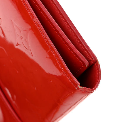 Louis Vuitton Vernis Walker Wallet Red 12 of 12