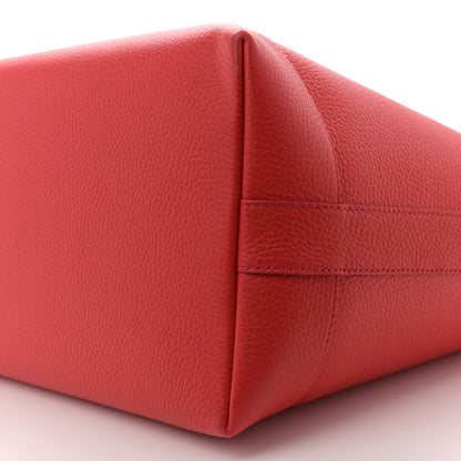 Burberry Grainy Calfskin Medium London Tote Bag Bright Red 10 of 11