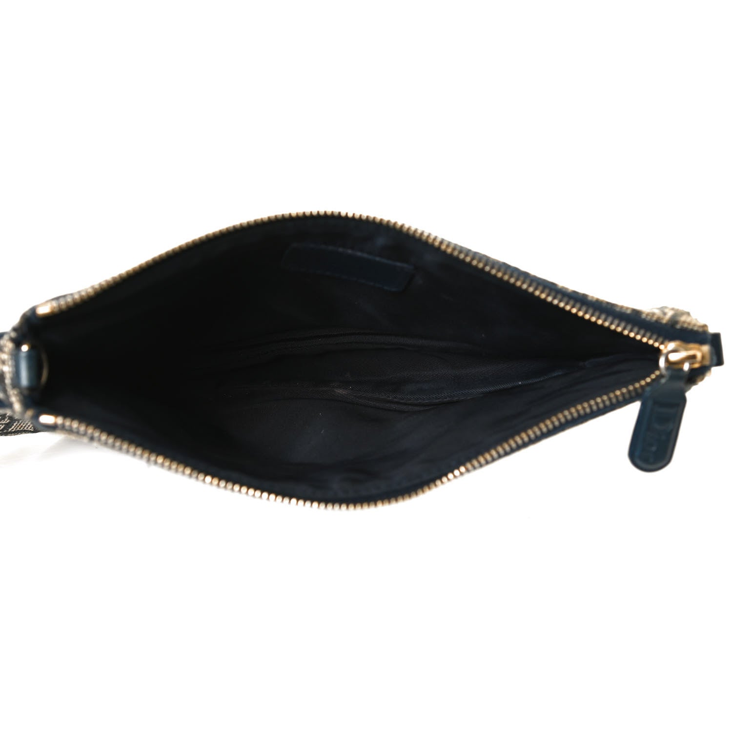 Christian Dior Monogram Mini Saddle Pochette Navy 4 of 13