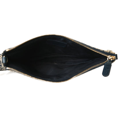 Christian Dior Monogram Mini Saddle Pochette Navy 4 of 13