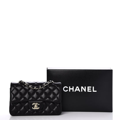 Chanel Lambskin Quilted Mini Rectangular Flap Black 8 of 8
