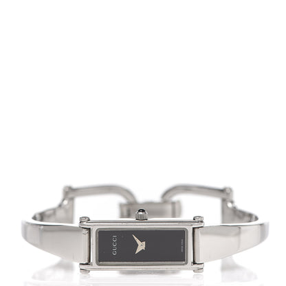 Gucci Stainless Steel 12mm 1500L Horsebit Quartz Watch Black 3 of 6