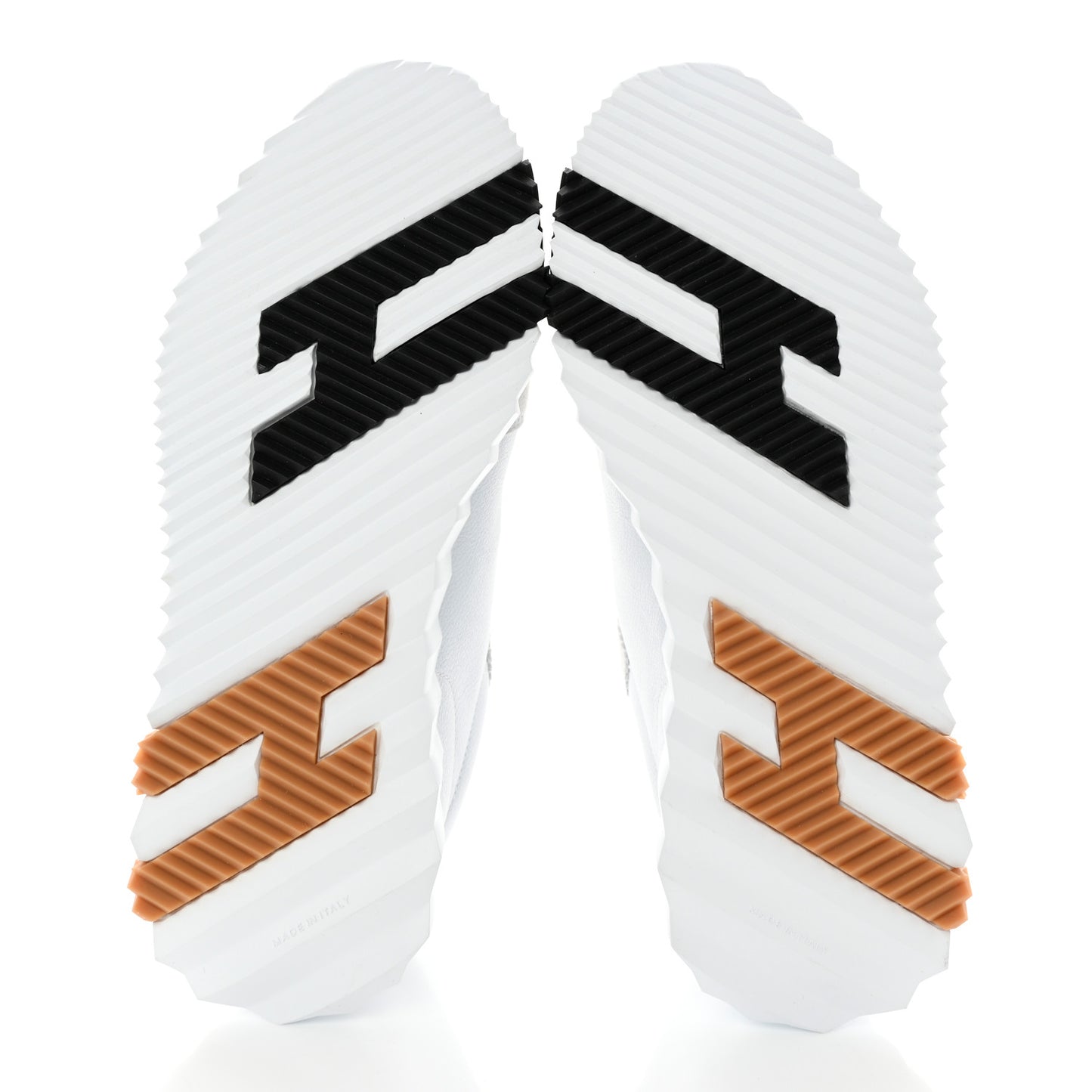 Calfskin Suede Goatskin Bouncing Sneakers 36 White