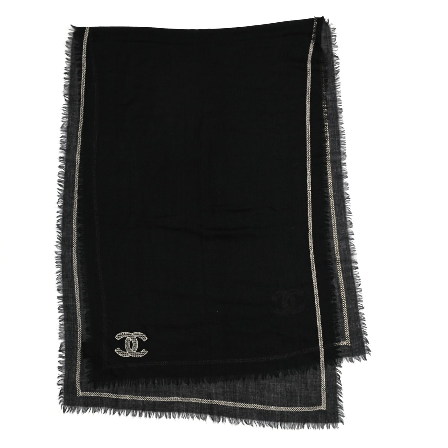 Cashmere CC Scarf Black