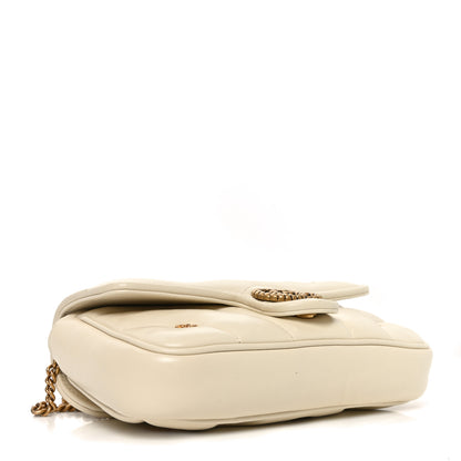 Gucci Calfskin Matelasse Double G Studs Mini Torchon GG Marmont Shoulder Bag White 4 of 11