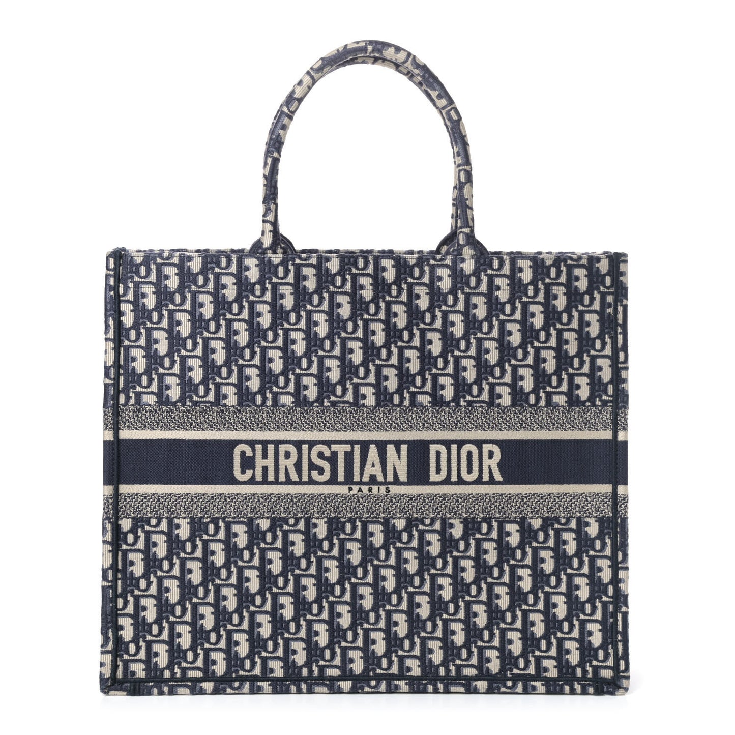Oblique Book Tote Blue Multicolor