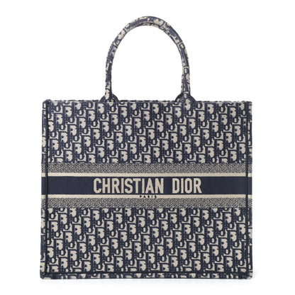 Christian Dior Oblique Book Tote Blue Multicolor 1 of 4