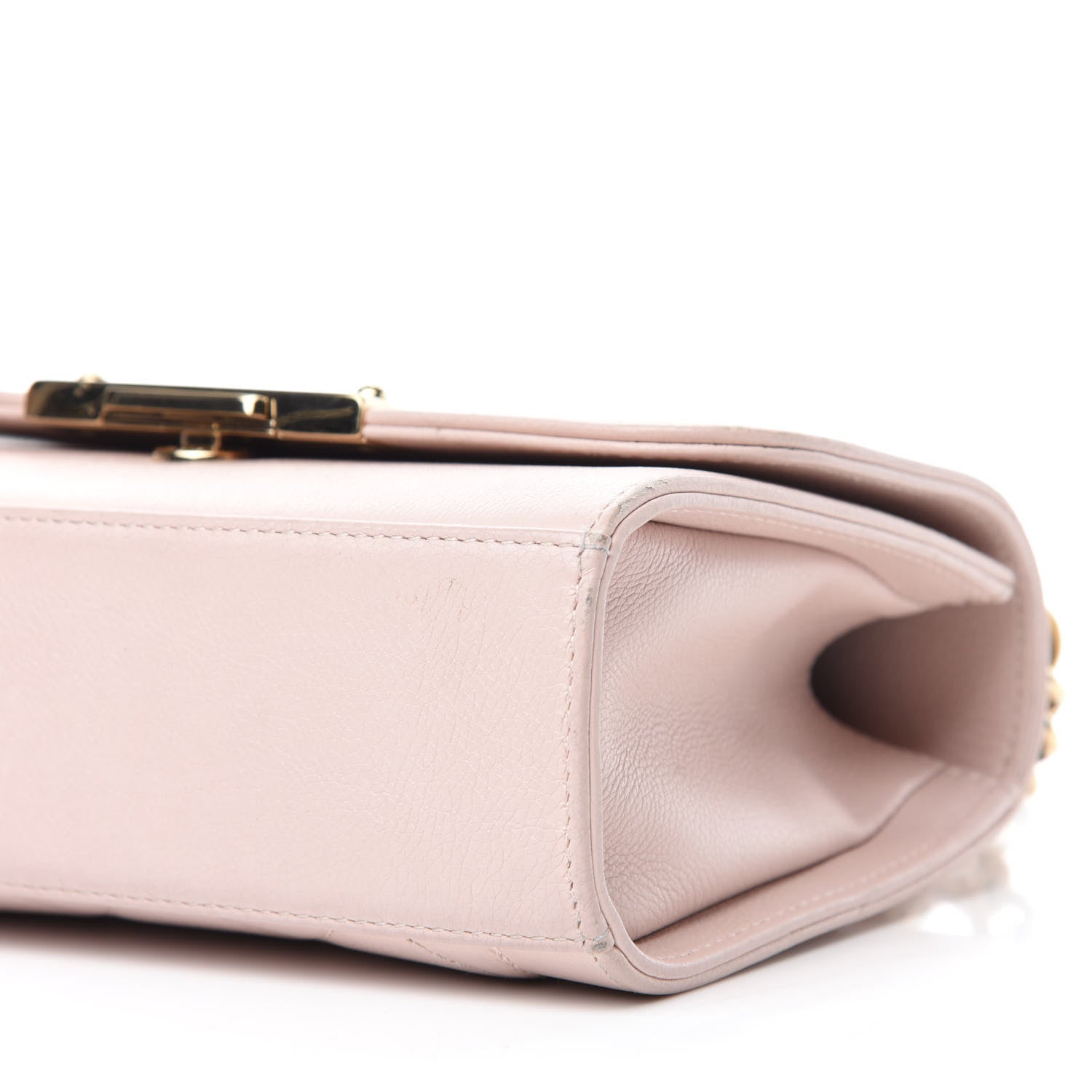 Chanel Grained Calfskin Quilted Small Label Click Flap Bag Pink 7 of 16