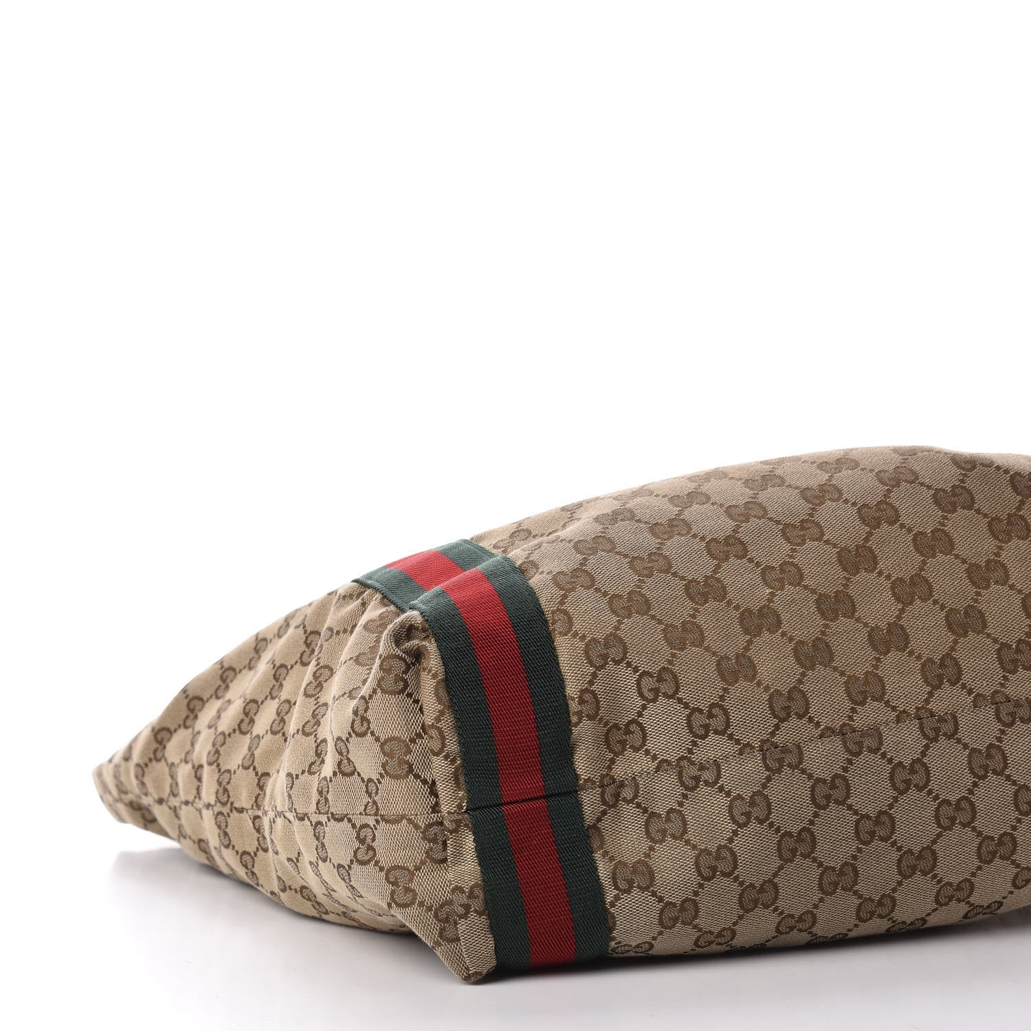 Gucci GG Monogram Medium Web Handle Vertical Tote Dark Brown 8 of 10