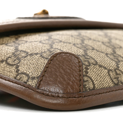 Gucci GG Supreme Monogram Neo Vintage Web Belt Bag Brown 9 of 10