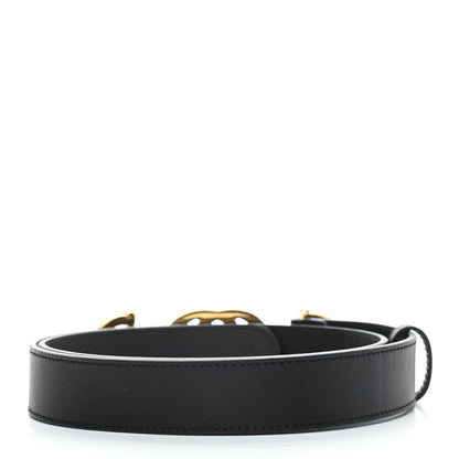 Gucci Calfskin Zumi 30mm Belt 85 34 Black 2 of 5