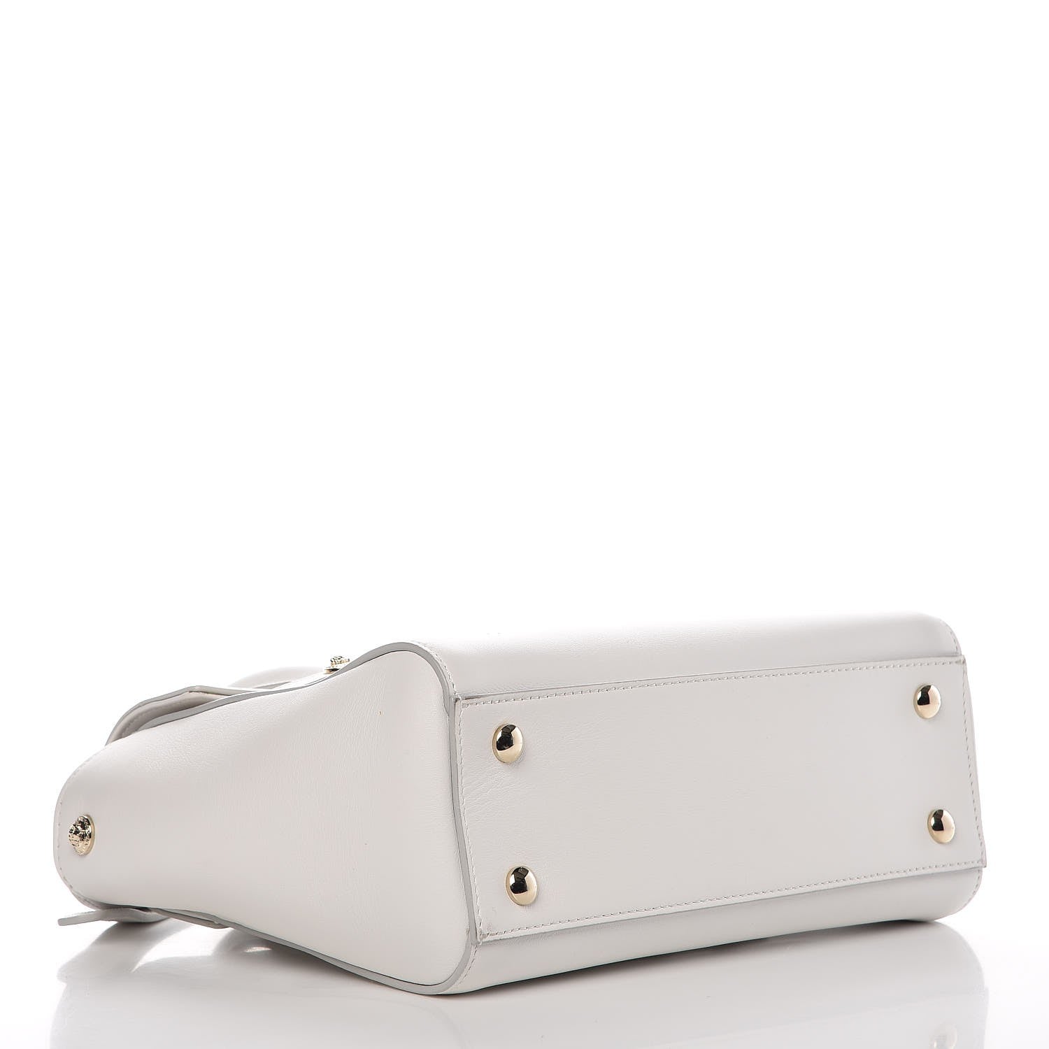 Versace Calfskin Small Signature Bag White 5 of 9