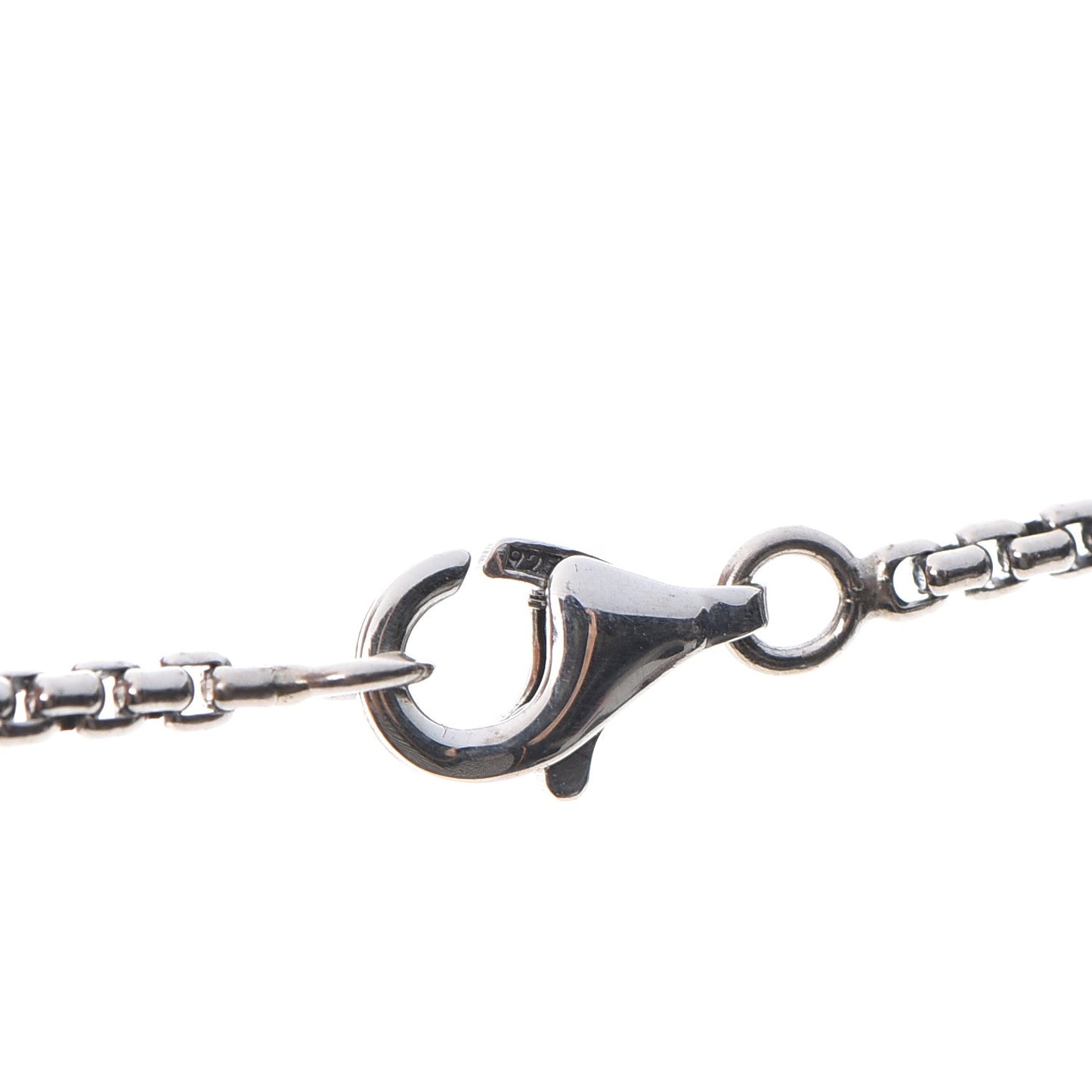 Sterling Silver Diamond Black Onyx 8mm Petite Cerise Pendant Cable Necklace