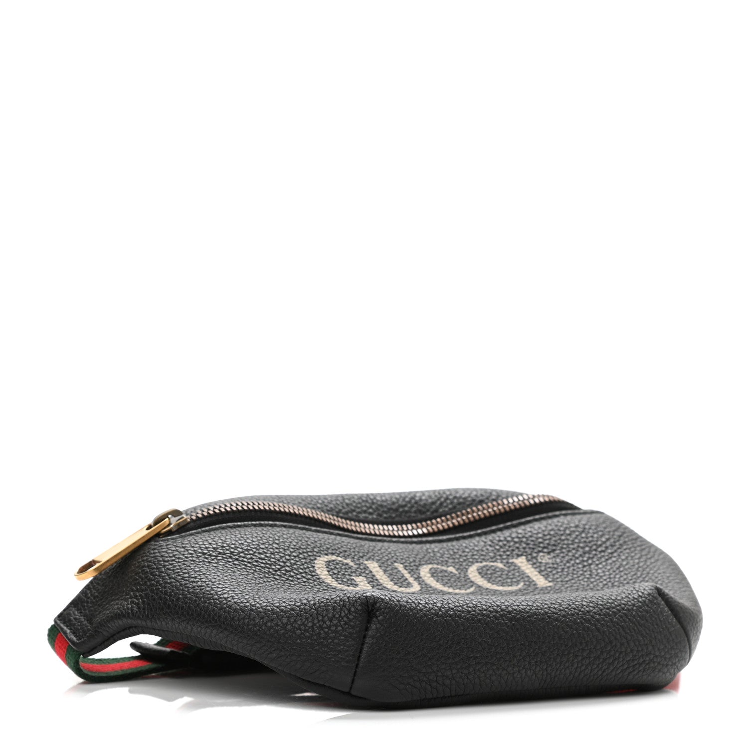 Gucci Grained Calfskin Small Logo Belt Bag Black 4 of 10