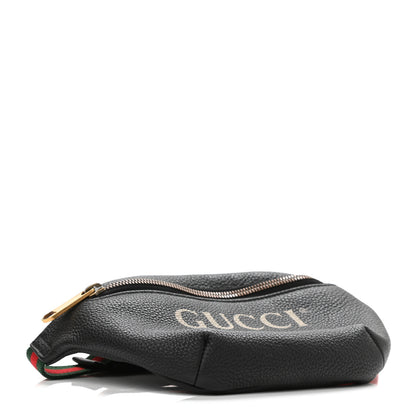 Gucci Grained Calfskin Small Logo Belt Bag Black 4 of 10