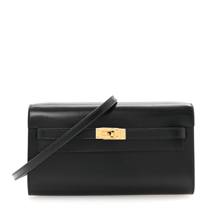 Hermes Box Kelly Wallet To Go Black 1 of 10