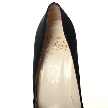Christian Louboutin Satin Bow Pumps 37 Black 7 of 8