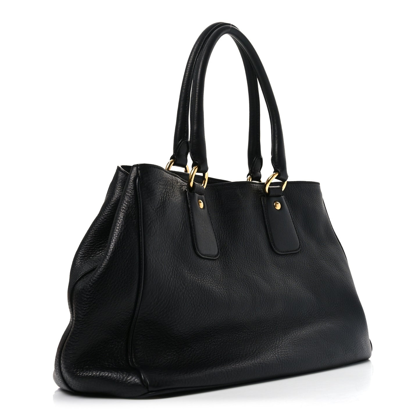 Vitello Daino Tote Black