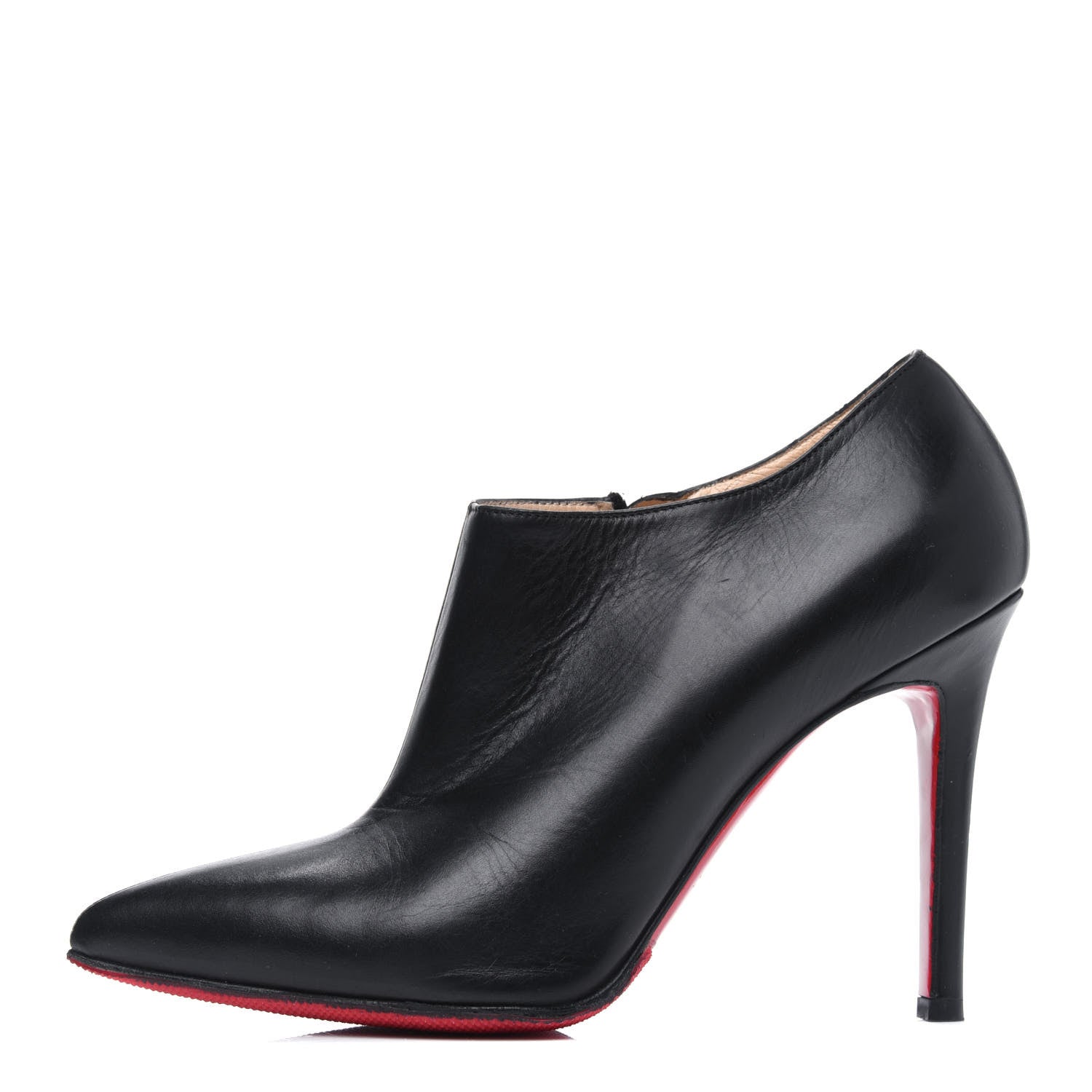 Christian Louboutin Calfskin Dahlia 100 Ankle Boots 36.5 Black 1 of 12