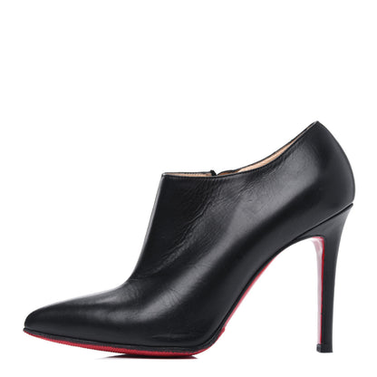 Christian Louboutin Calfskin Dahlia 100 Ankle Boots 36.5 Black 1 of 12