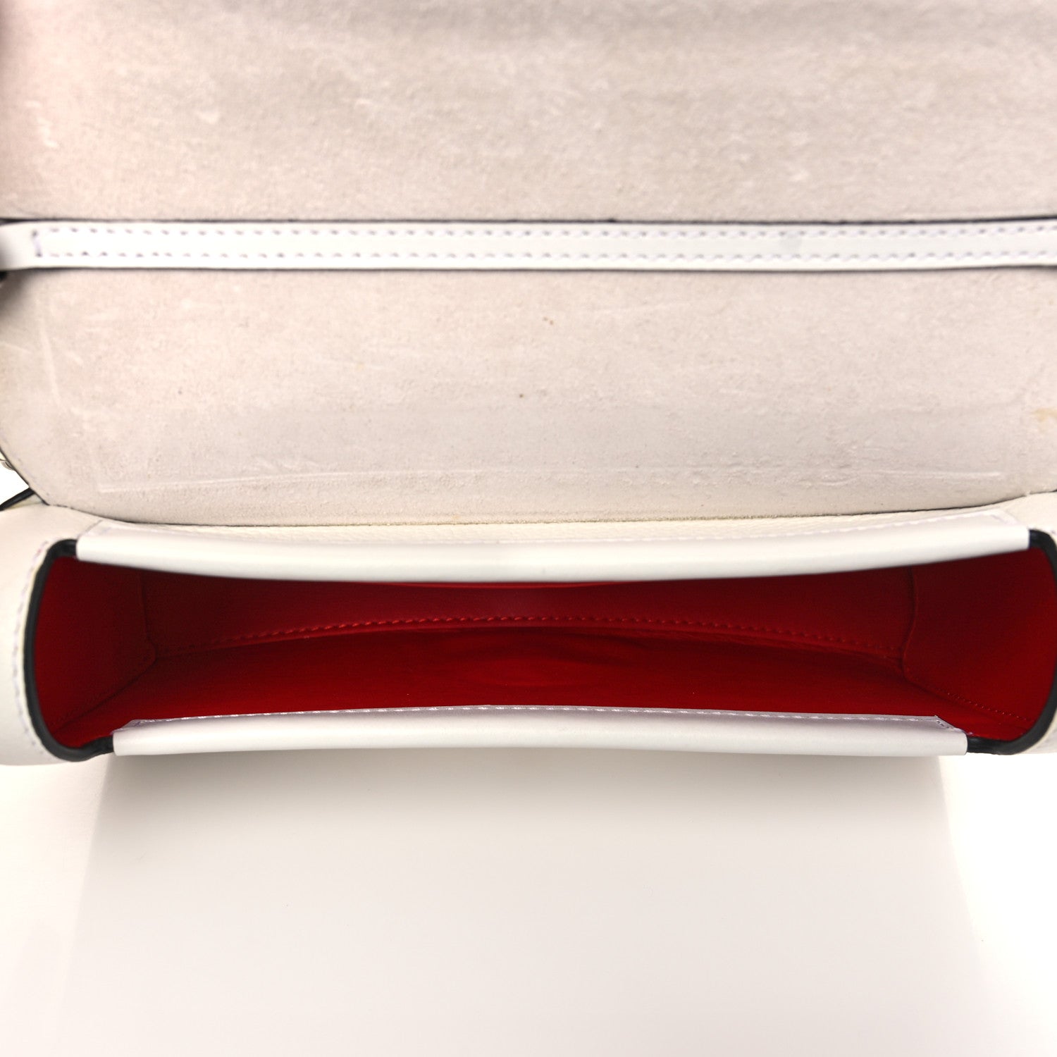 Christian Louboutin Calfskin Love RubyLou Clutch White 4 of 8