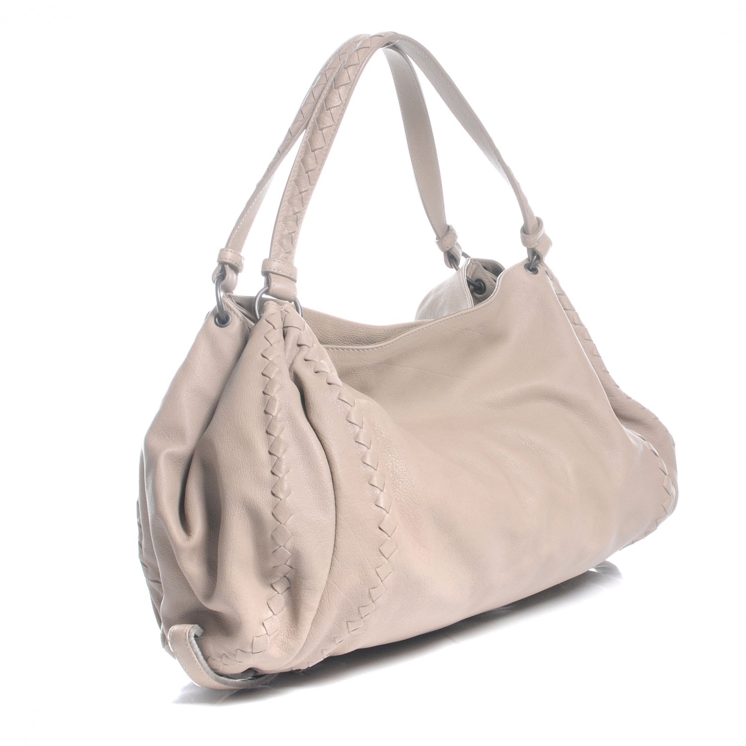 Bottega Veneta Buffalo Leather Shoulder Bag Stone 3 of 9